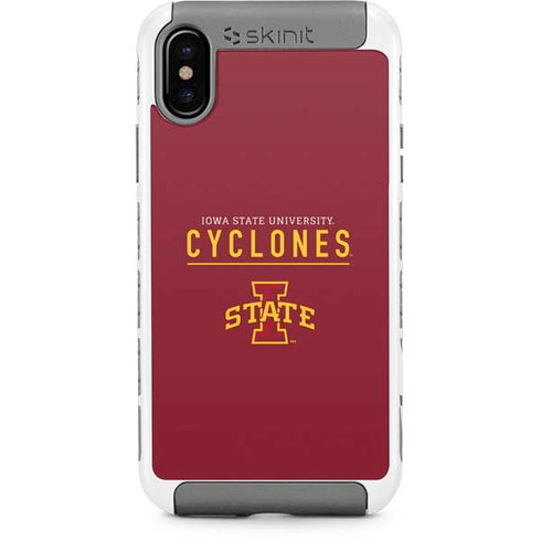 Iowa State University Athletic Text iPhone Cases